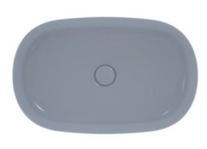 Praustuvas-dubuo Ideal Standard Ipalyss Oval, matmenys: 600x380x120mm, be persipylimo, spalva - Powder, su dugno vožtuvu