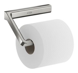 Tualetinio popieriaus laikiklis AXOR Universal Softsquare, nerūdijančio plieno spalva (Stainless Steel Optic)