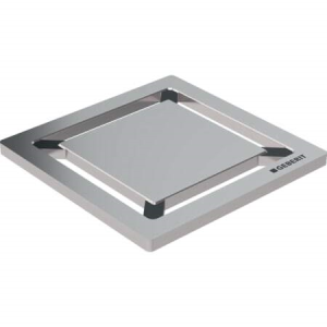 Dušo trapo grotelės Geberit CleanPoint  8x8 cm, šveisto nerūdijančio plieno