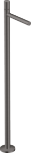 Praustuvo maišytuvas iš grindų AXOR Uno, be dugno vožtuvo, šlifuoto juodo chromo spalvos (Brushed Black Chrome)
