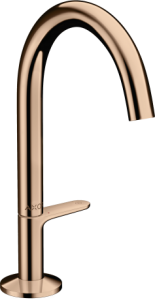 Praustuvo maišytuvas AXOR One Select 170 su paspaudžiamu (push-open) dugno vožtuvu, poliruoto raudono aukso spalvos (Polished Red Gold)