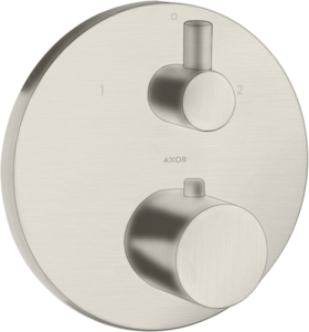 Dekoratyvinė dalis AXOR Uno potinkiniam termostatiniam maišytuvui, 2 funkcijų, nerūdijančio plieno spalvos (Stainless Steel Optic) 