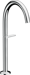Pastatomo praustuvo maišytuvas AXOR One Select 260 su paspaudžiamu (push-open0 dugno vožtuvu, chromo spalvos