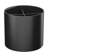 Dantų šepetėlių indelis Hansgrohe WallStoris, juodas matinis