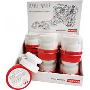 Valiklis FRANKE TWISTER nerūdijančiam plienui su kempinėle, 12 vnt..x 125 ml