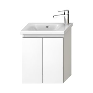 Spintelė praustuvui Jika MIO N asimetriniam 450 mm praustuvui, 2 durelės, spalva - balta