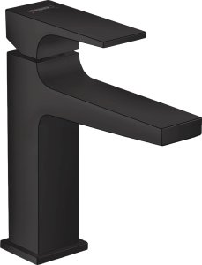 Praustuvo maišytuvas HANSGROHE Metropol 110, su "push-open" dugno vožtuvu, spalva - juoda matinė