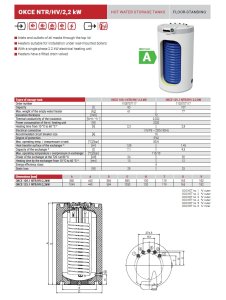 Kombinuotas greitaeigis vandens šildytuvas DRAŽICE OKCE 100 NTR/HV/2,2kW (6 bar)