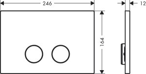 WC nuleidimo mygtukas AXOR FlushPlate Geberit Sigma WC rėmui, poliruoto aukso spalvos