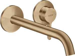 Praustuvo maišytuvas AXOR One 220 mm, iš sienos, šlifuotos bronzos spalvos (Brushed Bronze)