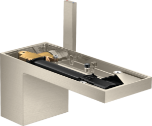 Praustuvo maišytuvas AXOR MyEdition 70 be apdailos, su paspaudžiamu (push-open) dugno vožtuvu, šlifuoto nikelio spalvos (Brushed Nickel)