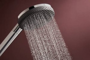 Rankinė dušo galva HANSGROHE Raindance Alive Select S 125, 3 srovių, EcoSmart+, spalva - chromo (chrome)