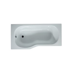 Vonia Jika TIGO 1600x800x430 mm, be kojelių, asimetrinė, akrilinė, kairinė