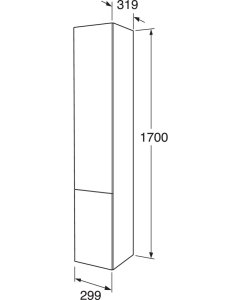 Spintelė ūkinė Graphic Base 30cm balta 