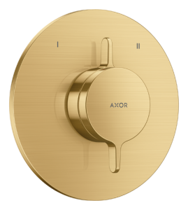 Dekoratyvinė dalis AXOR One potinkiniam maišytuvui, 2 funkcijų, šlifuoto aukso (Brushed Gold Optic)