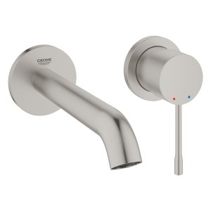 Praustuvo maišytuvas iš sienos GROHE Essence 183 mm, nerūdijnčio plieno spalvos 