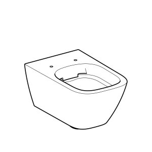 Pakabinamas unitazas Geberit Smyle Square, Rimfree