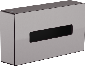 Dėžutė servetėlėms Hansgrohe AddStoris, pakabinama, šlifuoto juodo chromo spalva (Brushed Black Chrome)