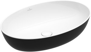 Praustuvas Artis 610x410 montuojamas ant stalviršio, išorė juoda