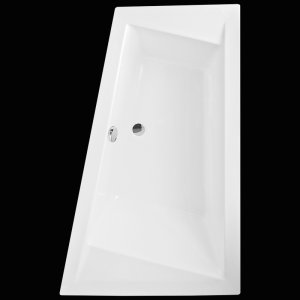 Kampinė asimetrinė vonia ROTH KUBIC ASYMMETRIC (P) 160x103 cm