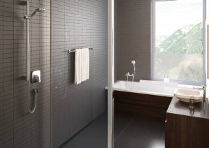 Dekoratyvinė dalis potinkiniam dušo maišytuvui HANSGROHE Logis, 1 funkcijos, HighFlow, spalva - chromo