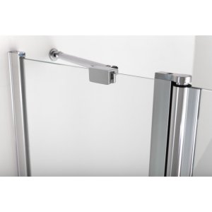 Dušo durys nišoms Brasta Glass GRETA PLIUS 896-911x2000 skaidrus  stiklas