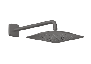 Dušo galva su laikikliu iš sienos AXOR Citterio C 270/270 1jet, šlifuoto juodo chromo spalvos (Brushed Black Chrome)