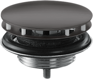 Dugno vožtuvas AXOR, neužsidarantis, šlifuoto juodo chromo spalvos (Brushed Black Chrome)