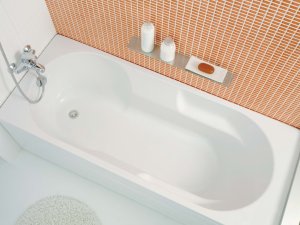 Vonia Jika LYRA 1700x750x415 mm, su kojelėmis, stačiakampė, akrilinė