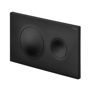 WC mygtukas Viega Prevista Visign for Style 20, matinis juodas plastikas