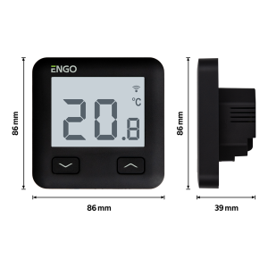 ENGO E10-B internetinis potinkinis termostatas Wi-Fi, 230V 