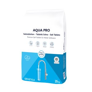 Druska tabletėmis vandens minkštinimo stotelėms, 25 kg