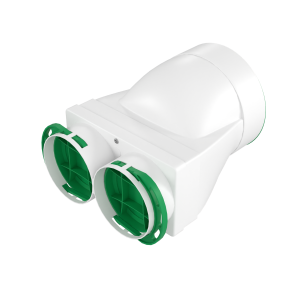 Dėžutė difuzoriaus horizontali DN125-2x75 