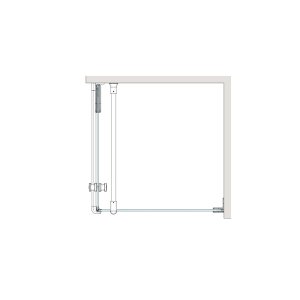 Dušo kabina Brasta Glass NORA 779-784x779-784x2000 raštinis stiklas