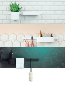 Dantų šepetėlių indelis Hansgrohe WallStoris, baltas matinis
