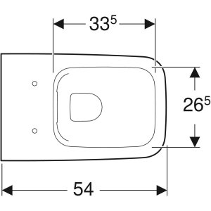 Pakabinamas unitazas Geberit iCon Square, Rimfree