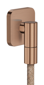 Potinkinė dušo žarnos jungtis AXOR Wall outlet Fine, šlifuoto raudono aukso spalvos (Brushed Red Gold)