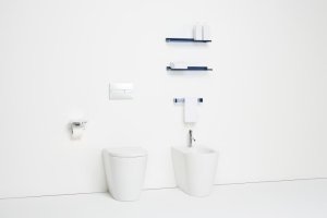 Rankšluosčių kabykla Laufen KARTELL Rail 450x75x40 mm, plastikas, spalva - gintarinė