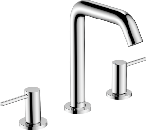 3 dalių praustuvo maišytuvas HANSGROHE Tecturis S 150, EcoSmart+, su "push-open" dugno vožtuvu, spalva - chromo (chrome)