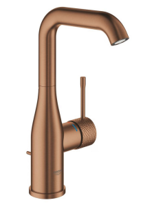 Praustuvo maišytuvas GROHE Essence New crafted L dydis, su dugno vožtuvu, matinio rausvo aukso (Brushed Crafted Warm Sunset)