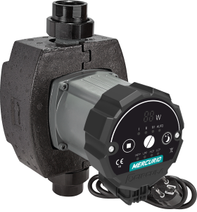 Cirkuliacinis siurblys Mercurio 25/60 180mm su izol veržlėm ir kabeliu