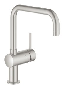 Plautuvės maišytuvasi GROHE Minta U formos, nerūdijančio plieno spalvos 