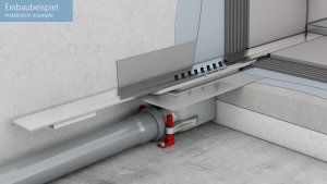 Latakas ACO ShowerDrain S+ L-900 su grotelėmis Stripe