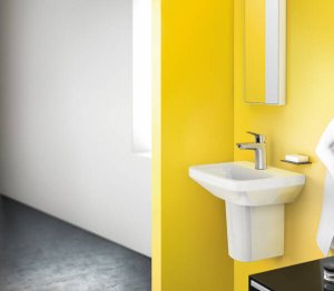 Praustuvo maišytuvas HANSGROHE Logis 100 CoolStart su dugno vožtuvu