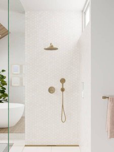 Rankinė dušo galva HANSGROHE Raindance Select S 120, 3 srovių, spalva - šlifuotos bronzos (brushed bronze)