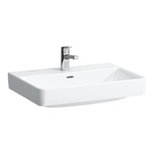Praustuvas Laufen PRO S 650x465x95 mm, šlifuota apačia, su 3 angomis maišytuvui