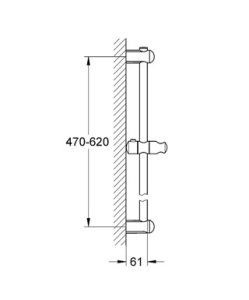 Dušo stovas GROHE Euphoria, 60 cm