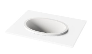 Praustuvas OVO IN 550x372 Silkstone, su dugno vožtuvu