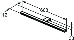Šviestuvas veidrodžiui Ideal Standard Pandora, 608x112x33mm, 220-240V, 50-60Hz