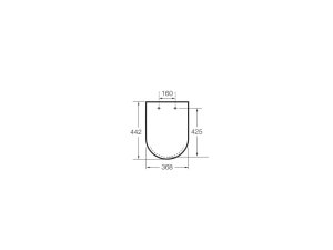 Dangtis unitazui Roca Inspira Round softclose, spalva- smėlio (beige)